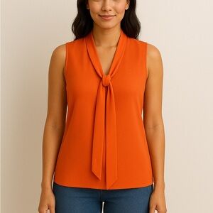 Bar III Bright Orange Blazer XXS